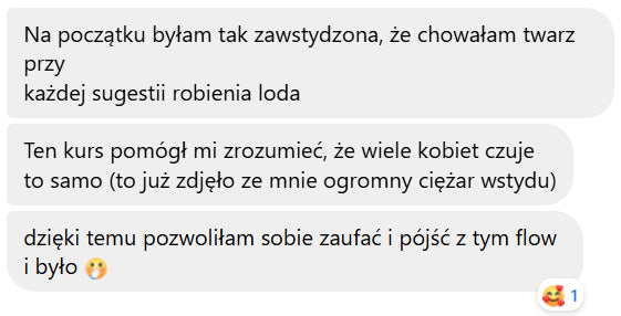 Opinia kursantki
