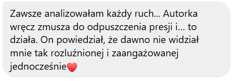 Opinia kursantki
